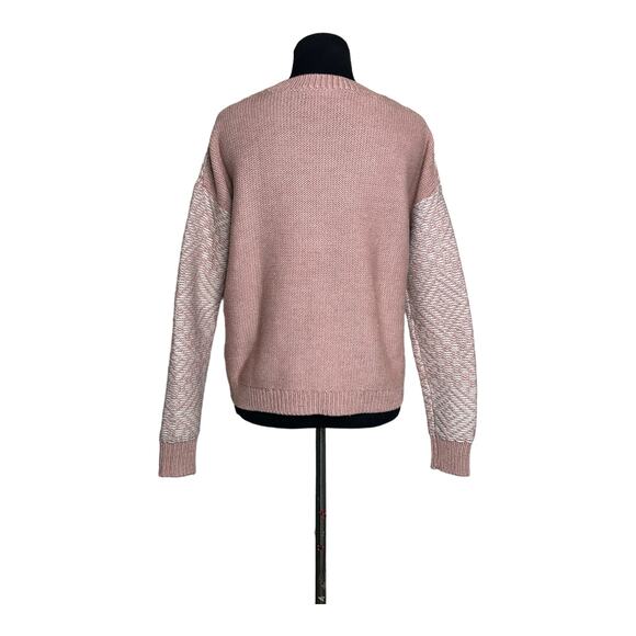 Madewell Blush Pink Argyle Southwest Pullover Sweater Size XXS - Picture 3 of 10